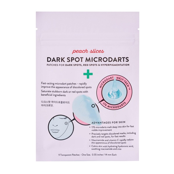 Peach Slices Dark Spot Microdarts - Parches con microdardos para el tratamiento de manchas oscuras, 9 u.