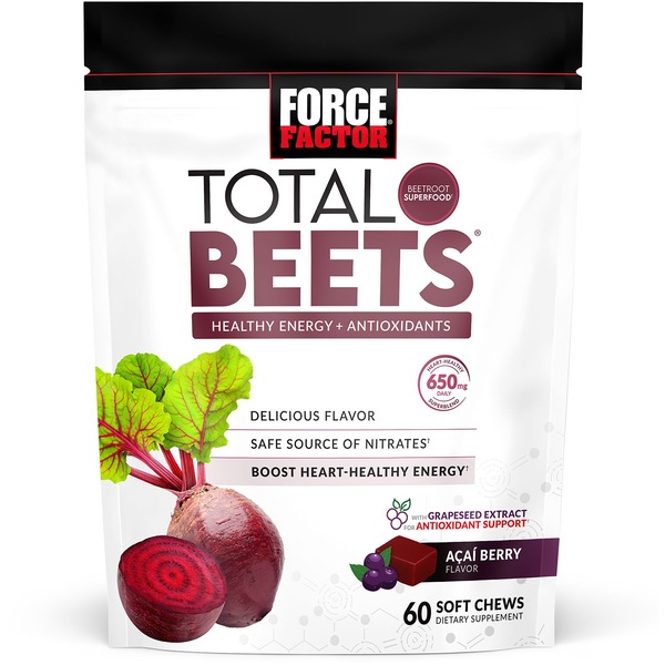 Force Factor Total Beets Chews, 60 CT