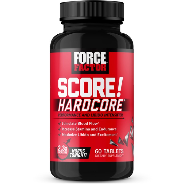 Force Factor SCORE! Hardcore, Performance & Libido Intensifier, 60 CT