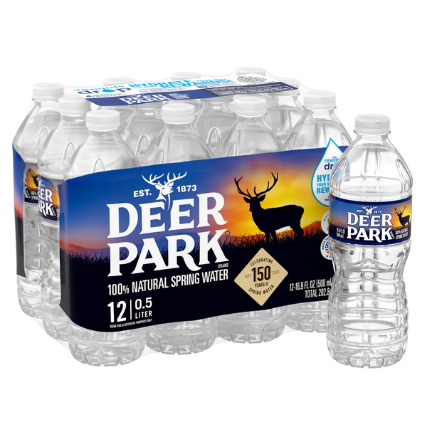 Deer Park Brand 100% Natural Spring Water, 12 ct, 16.9 oz