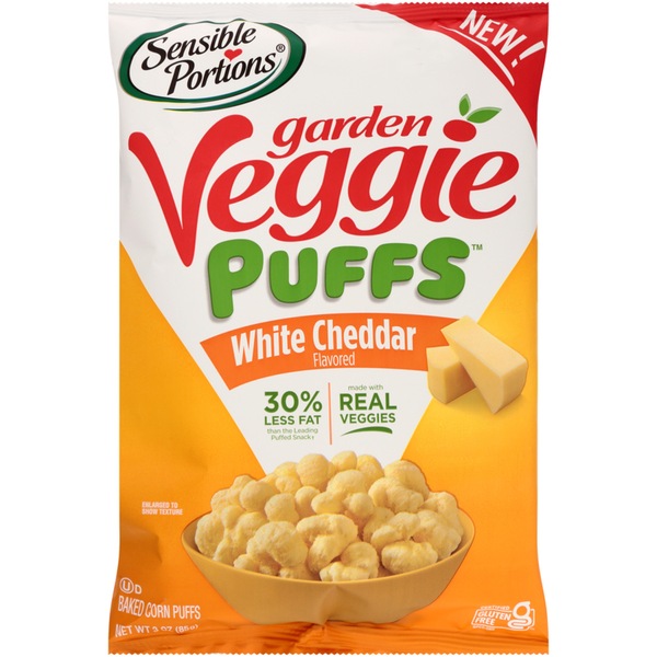 Sensible Portions Garden Veggie Puffs, Sour Cream & Onion, 3 oz