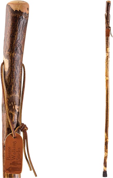Brazos Free Form Hawthorn Handcrafted Wood Walking Stick