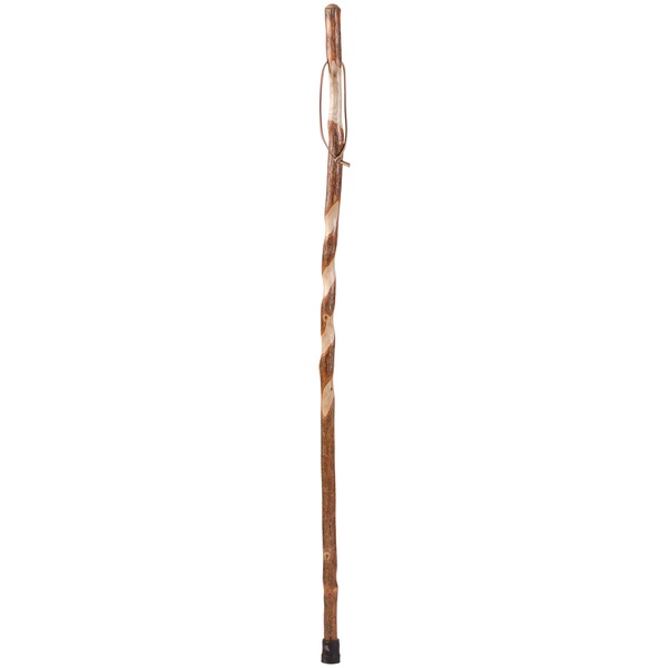 Brazos Twisted Sassafras Handcrafted Wood Walking Stick