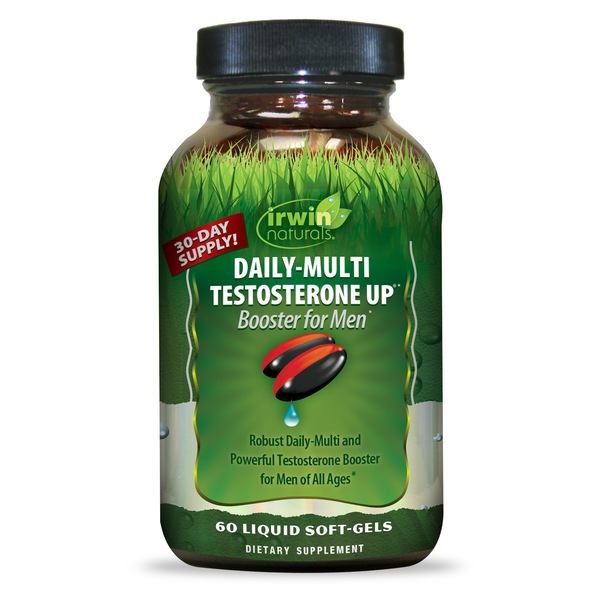 Irwin Naturals Daily Multi Testosterone Up Liquid Soft-gels, 60 CT