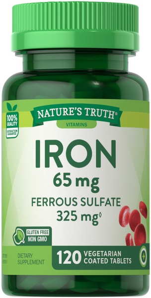 Nature's Truth Iron Supplement, 65 mg, 120 CT