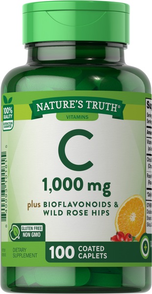 Nature's Truth Vitamin C 1,000 mg with Bioflavonoids & Wild Rose Hips