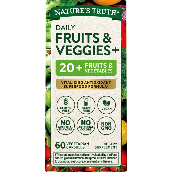 Nature's Truth Super Fruits & Veggies Capsules, 60 CT