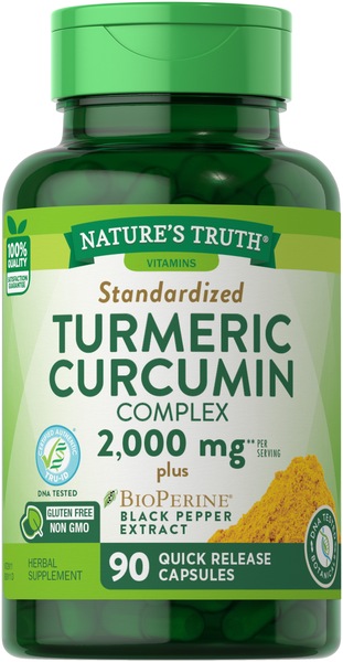 Nature's Truth Standardized Turmeric Curcumin Complex, 2000 MG