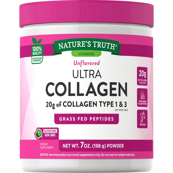 Nature's Truth Unflavored Collagen Powder, 7 OZ