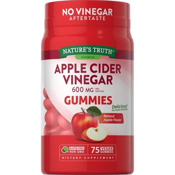 Nature's Truth Apple Cider Vinegar Gummies, 600 mg, 75 CT