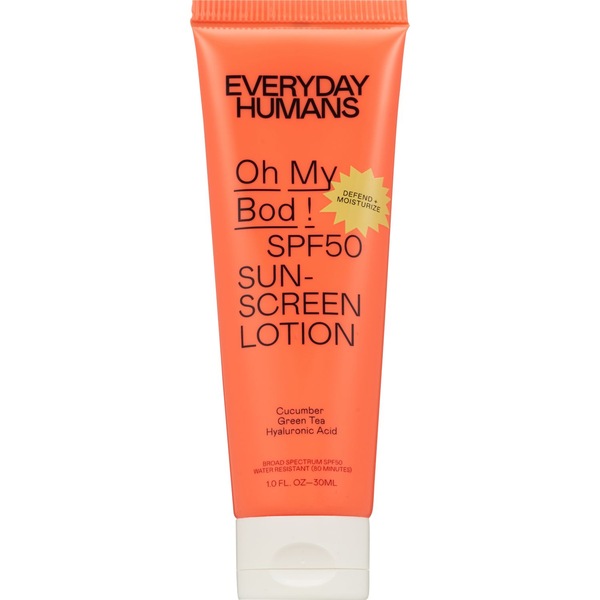 Oh My Bod! SPF50 Sunscreen Lotion Travel Size