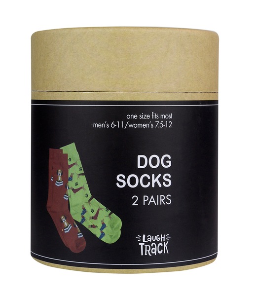 Laugh Track Dog Socks 2 Pairs