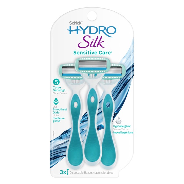 Schick Hydro Silk Sensitive Care 5-Blade Disposable Razors