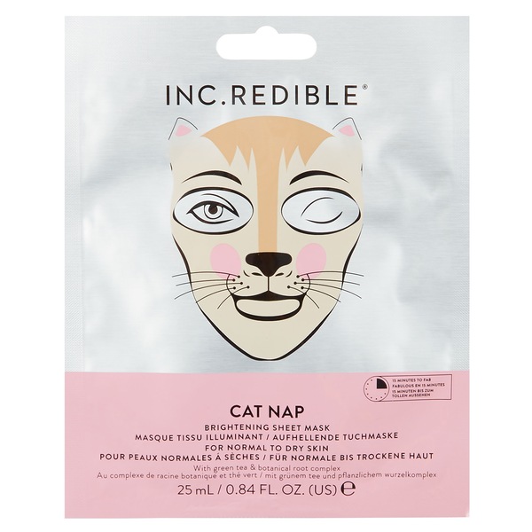INC.redible Cat Nap Brightening Sheet Mask - Mascarilla