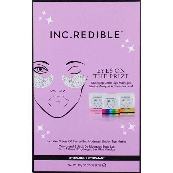 INC.redible Eyes On The Prize Under Eye Masks, 3 ct