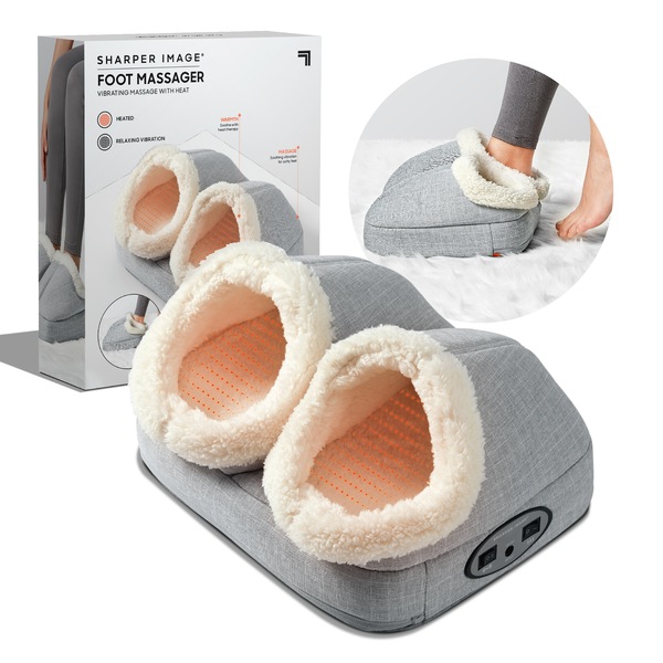 Sharper Image Vibrating Foot Massager with Heat