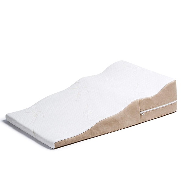 Avana Wavy Contoured Bed Wedge Acid Reflux Memory Foam Pillow