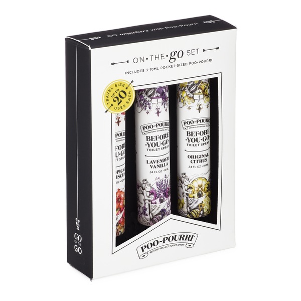 Poo~Pourri Before-You-Go On-The-Go-Set - Spray para inodoro, 3 u.