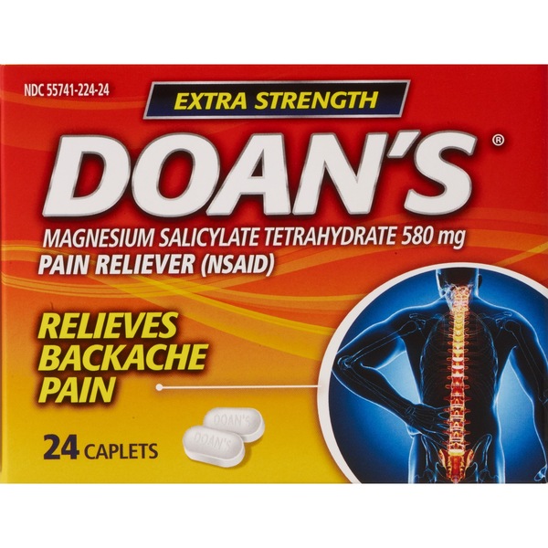 Doan's Extra Strength Backache Pain Relief Caplets, 24CT