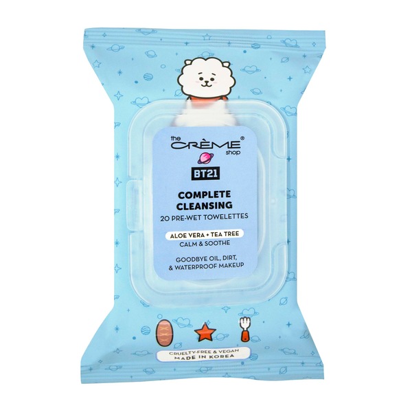 The Creme Shop x BT21 Complete Cleansing Towelettes, 20CT