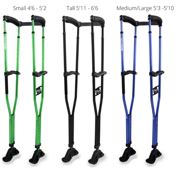 Sport Swings Modern Crutches Anti-Slip Strap Included Supports 300 lbs