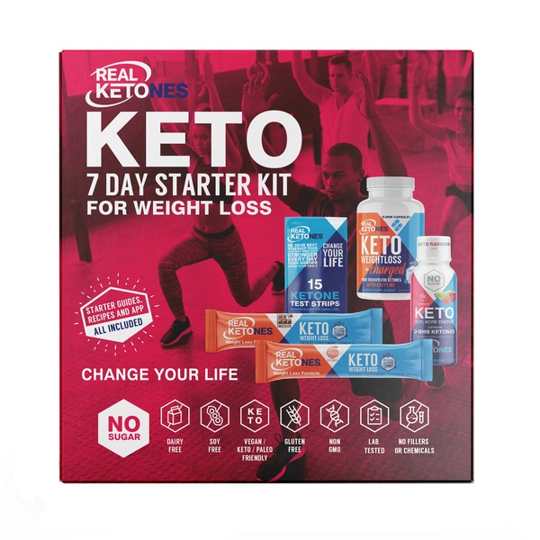 Real Ketones Keto 7 Day Starter Kit for Weight Loss