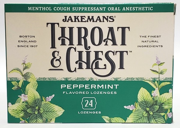 Jakemans Throat & Chest Lozenges Box, Pack of 4, 24ct