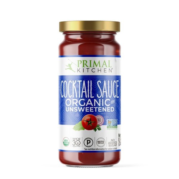 Primal Kitchen Organic Unsweetened Cocktail Sauce, 8.5 OZ