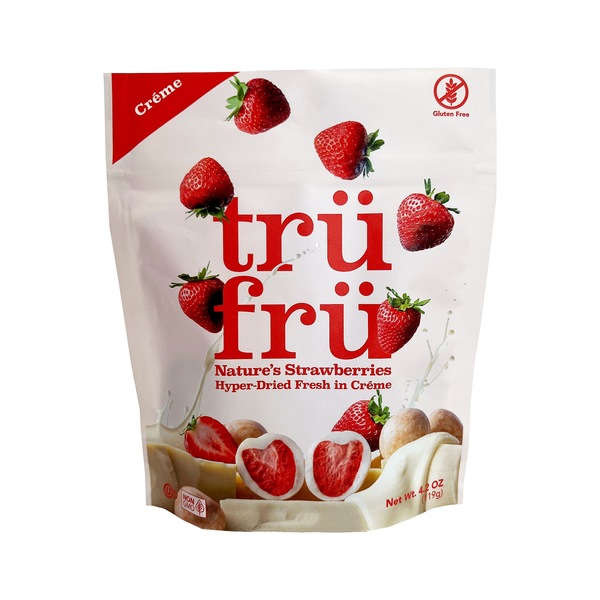 Tru Fru Nature's Hyper-Dried Strawberries & Crème, 4.2 oz