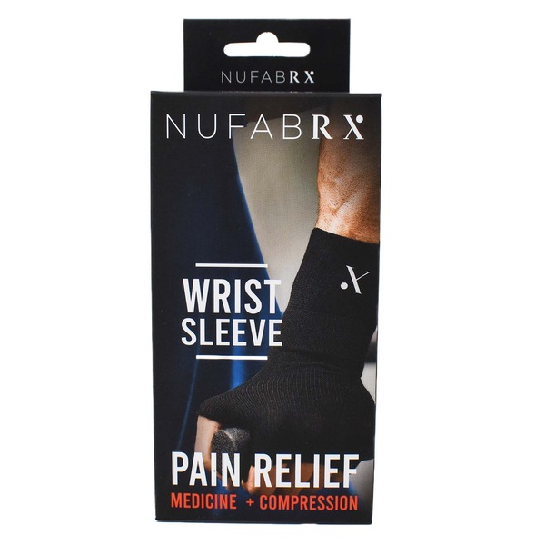 Nufabrx Pain Relieving Medicine + Compression Wrist Sleeve