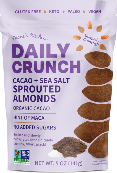 Daily Crunch Cacao + Sea Salt Sprouted Almonds, 5 oz