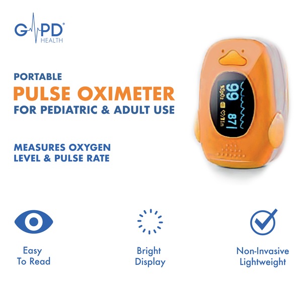 GPD Health Pediatric and Adult Pulse Oximeter