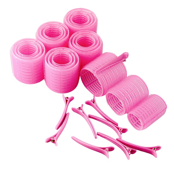 Trademark Beauty Velcro Rollers With Clips and Travel Bag