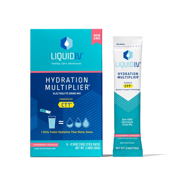 Liquid I.V. Hydration Multiplier Strawberry Lemonade Flavor, 6 CT