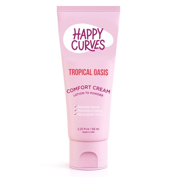 Happy Curves Comfort Cream Lotion, Tropical Oasis, 2.25 OZ