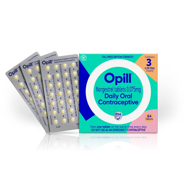 Opill Daily Oral Contraceptive, Birth Control Pill