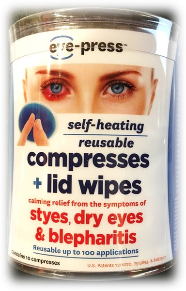 Eye Press Self Heating Reusable Eye Compress & Lid Wipes, 10 CT