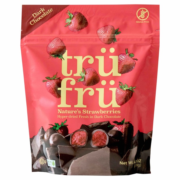 Tru Fru Freeze Dried Strawberries Covered in Dark Chocolate, 4.2 oz