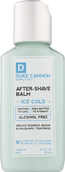 Duke Cannon Ice Cold Travel Size After-Shave Balm, 2.3 OZ