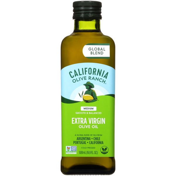 California Olive Ranch Global Blend, Medium, Extra Virgin Olive Oil, 16.9 oz