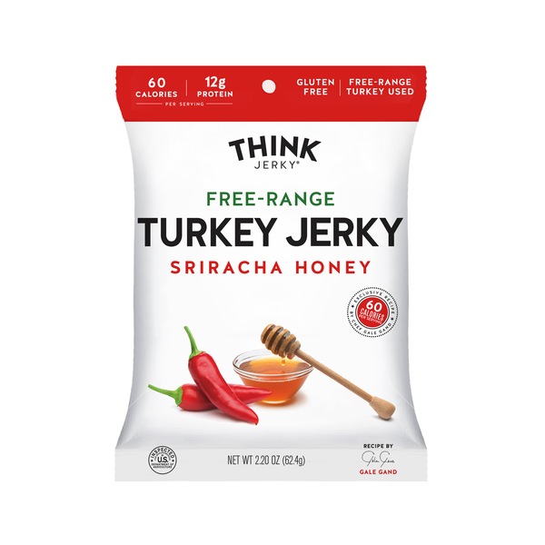 Think Jerky Sriracha Honey Turkey Jerky, 2.2 oz