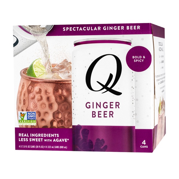 Q Mixers Spectacular Ginger Beer, 4 ct, 7.5 oz