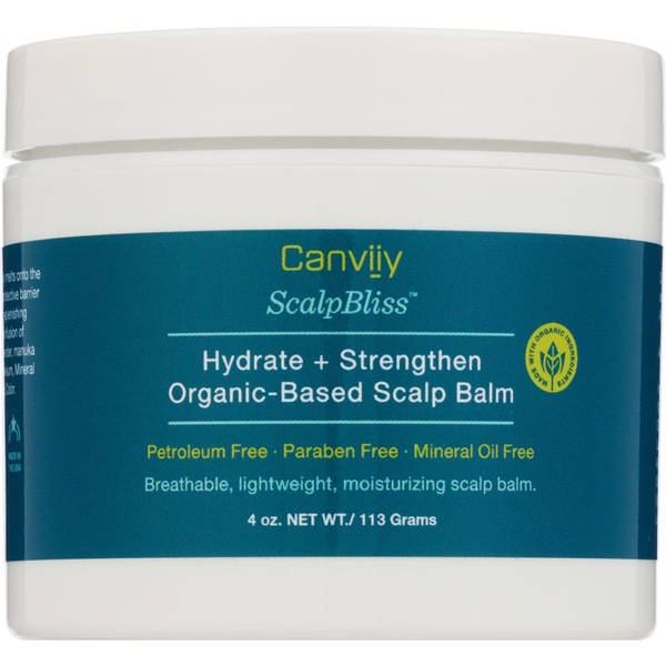 Canviiy Hydrate + Strengthen Organic Based Scalp Balm, 4 OZ
