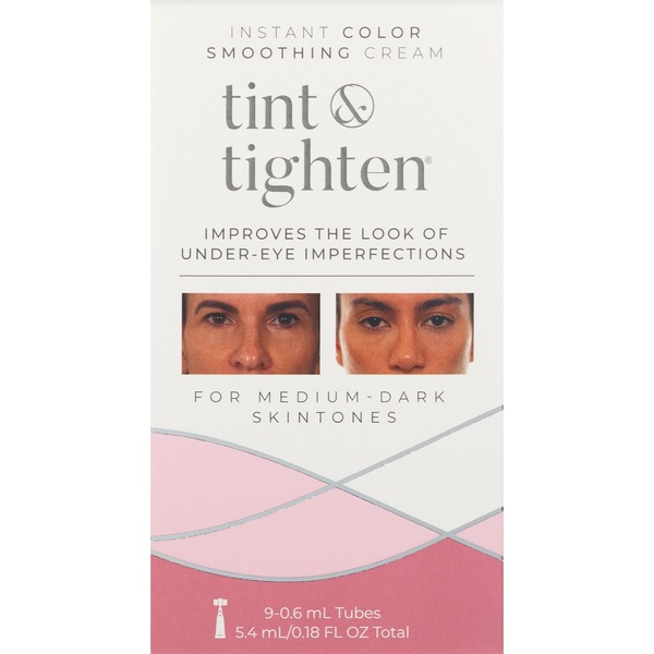 Tint & Tighten Instant Color Soothing Cream, .18 FL OZ, Medium/Dark