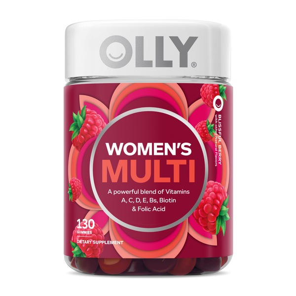 OLLY Women's Multivitamin Gummies, Berry, 130 CT