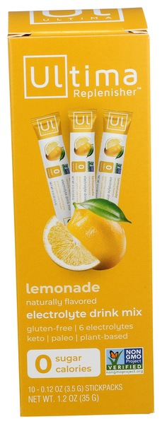 Ultima Replenisher Lemonade Electrolyte Power, 10 CT
