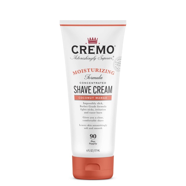 Cremo Moisturizing Shave Cream, Coconut Mango, 6 OZ