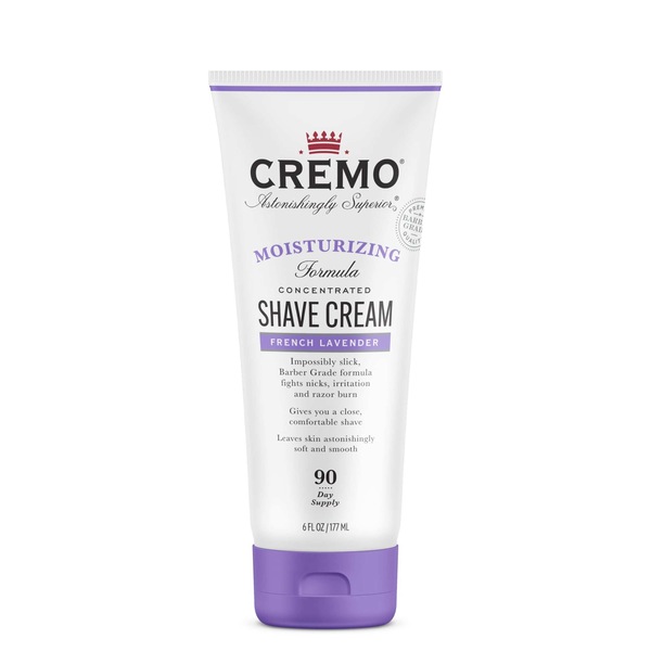 Cremo Moisturizing Shave Cream, French Lavender, 6 OZ