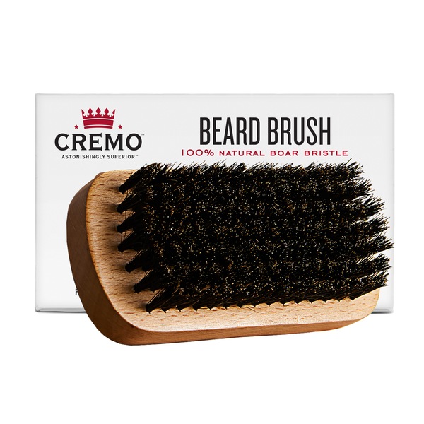 Cepillo para barba Cremo con cerdas de pelo de jabalí 100% naturales