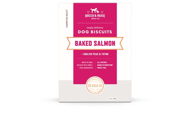 Rocco & Roxie Dog Biscuit Salmon, 14 oz